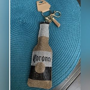 Corona bling Keychain